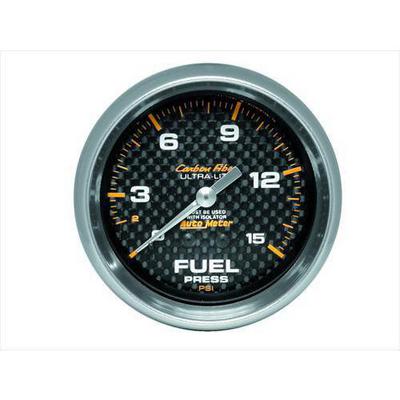 Auto Meter Carbon Fiber Mechanical Fuel Pressure Gauge - 4813